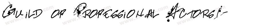 Guild of Professional Actors1字体转换